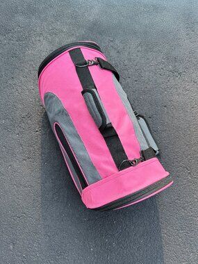 EliteField Deluxe Soft Airline-Approved Dog & Cat Carrier Bag, Pink/Gray